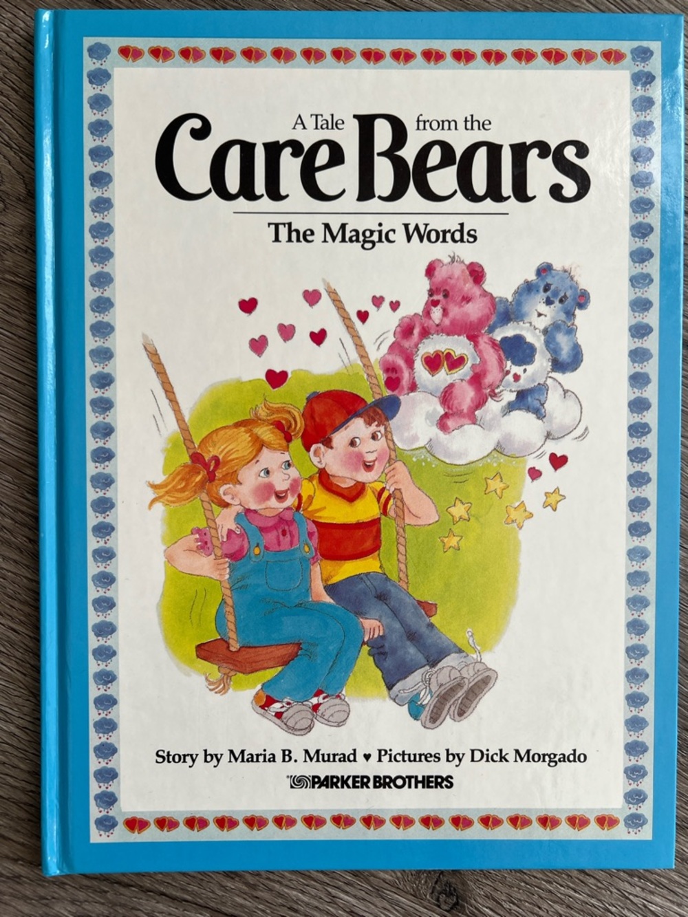Vintage Care Bears hardcover book The Magic Words 1980’s Parker Brothers 🌈